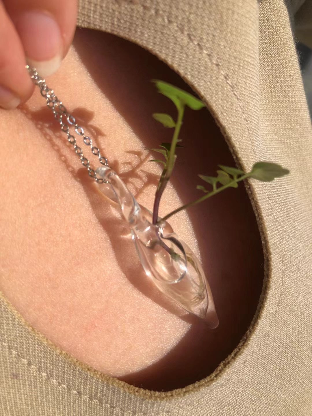 Glass Vase Necklace