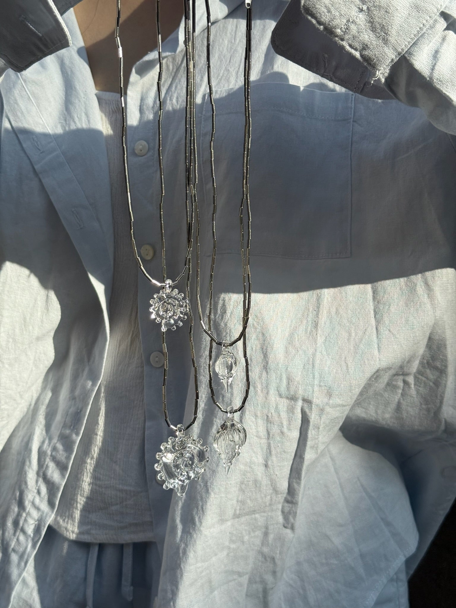 Pendant Necklace: Urban Elegance, Sunlit Sparkle