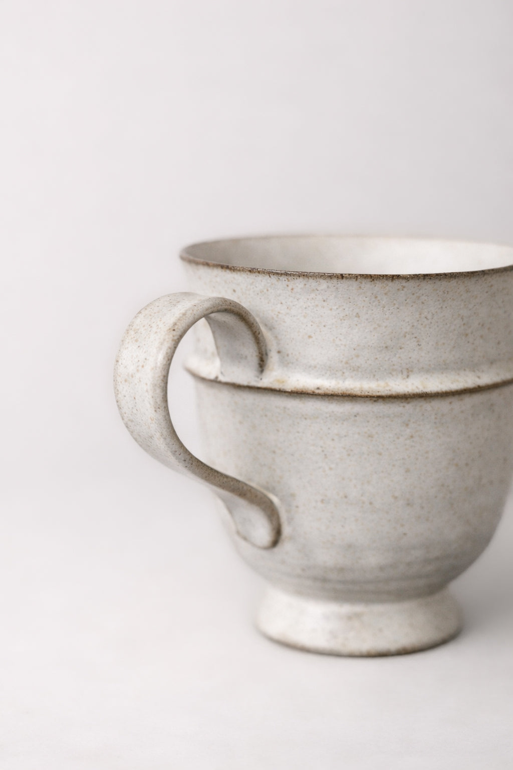 Lunar Sand Footed Café Mug