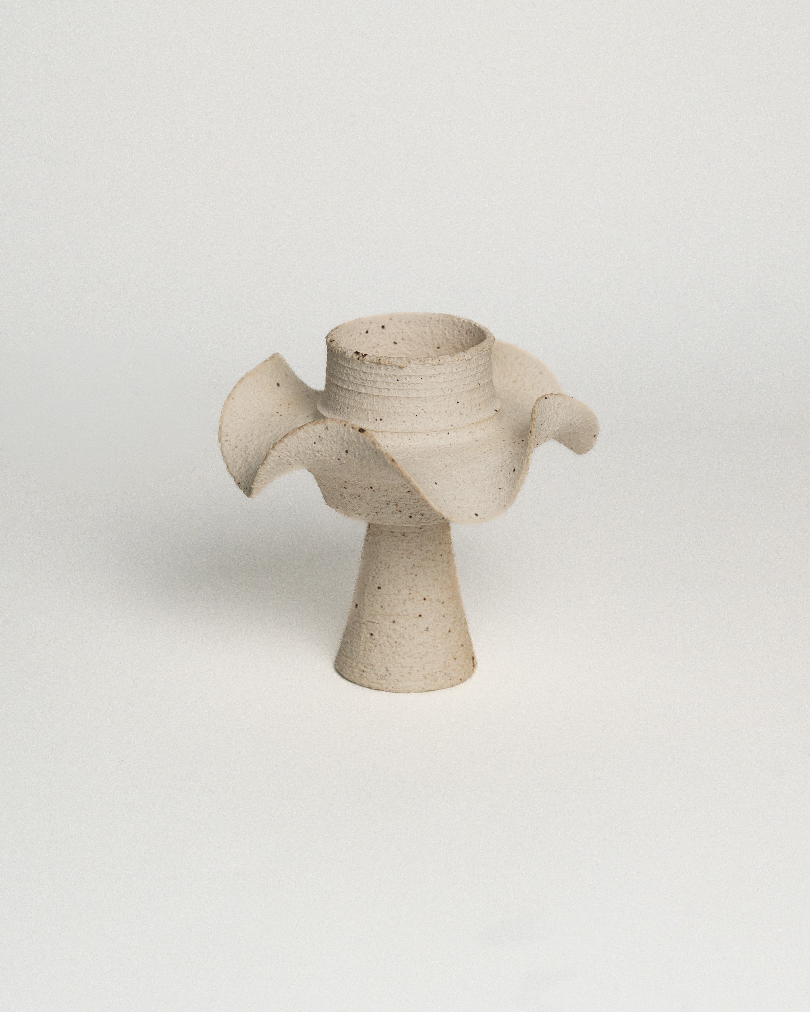 Ivory Bloom Petal Candle Holder