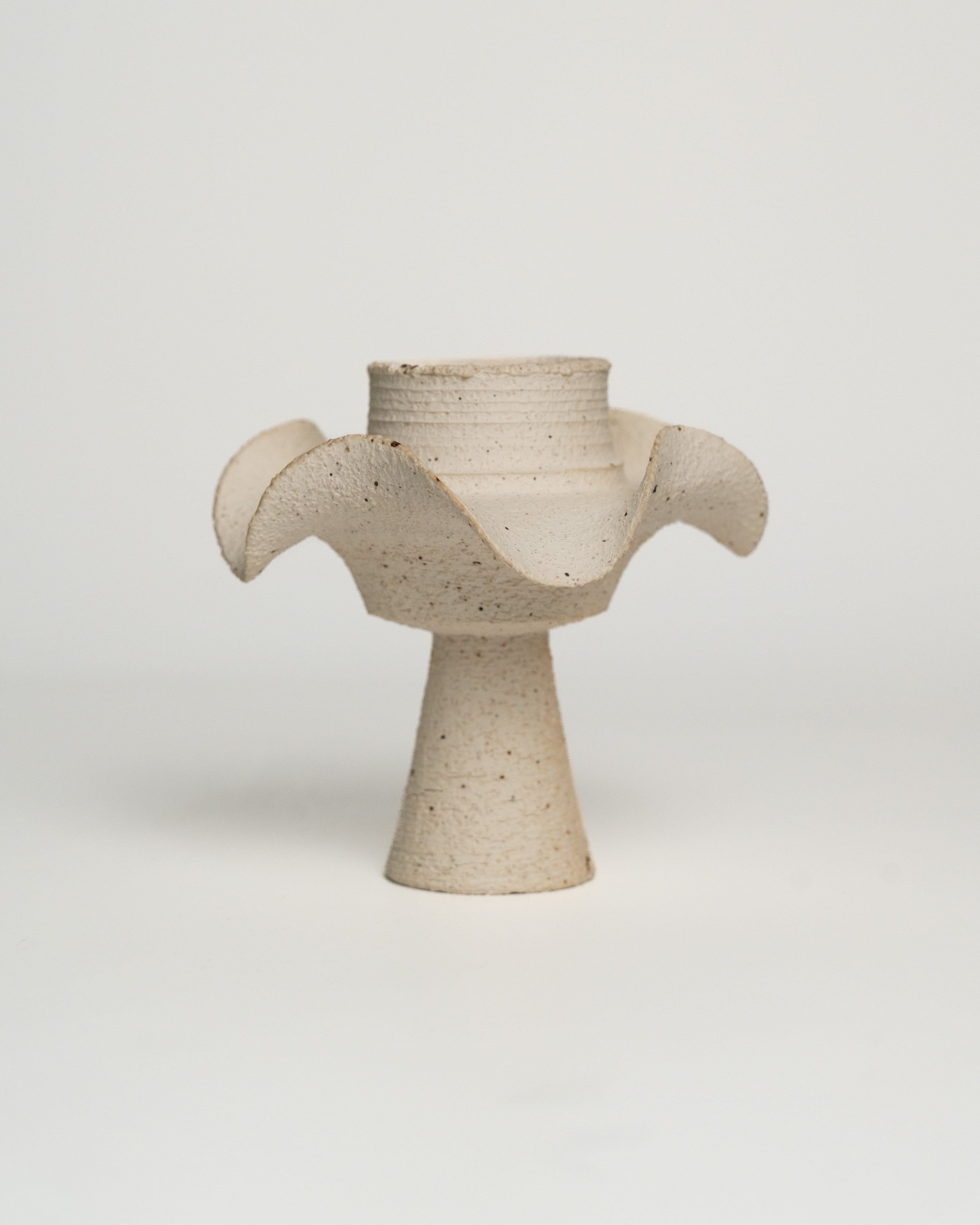 Ivory Bloom Petal Candle Holder