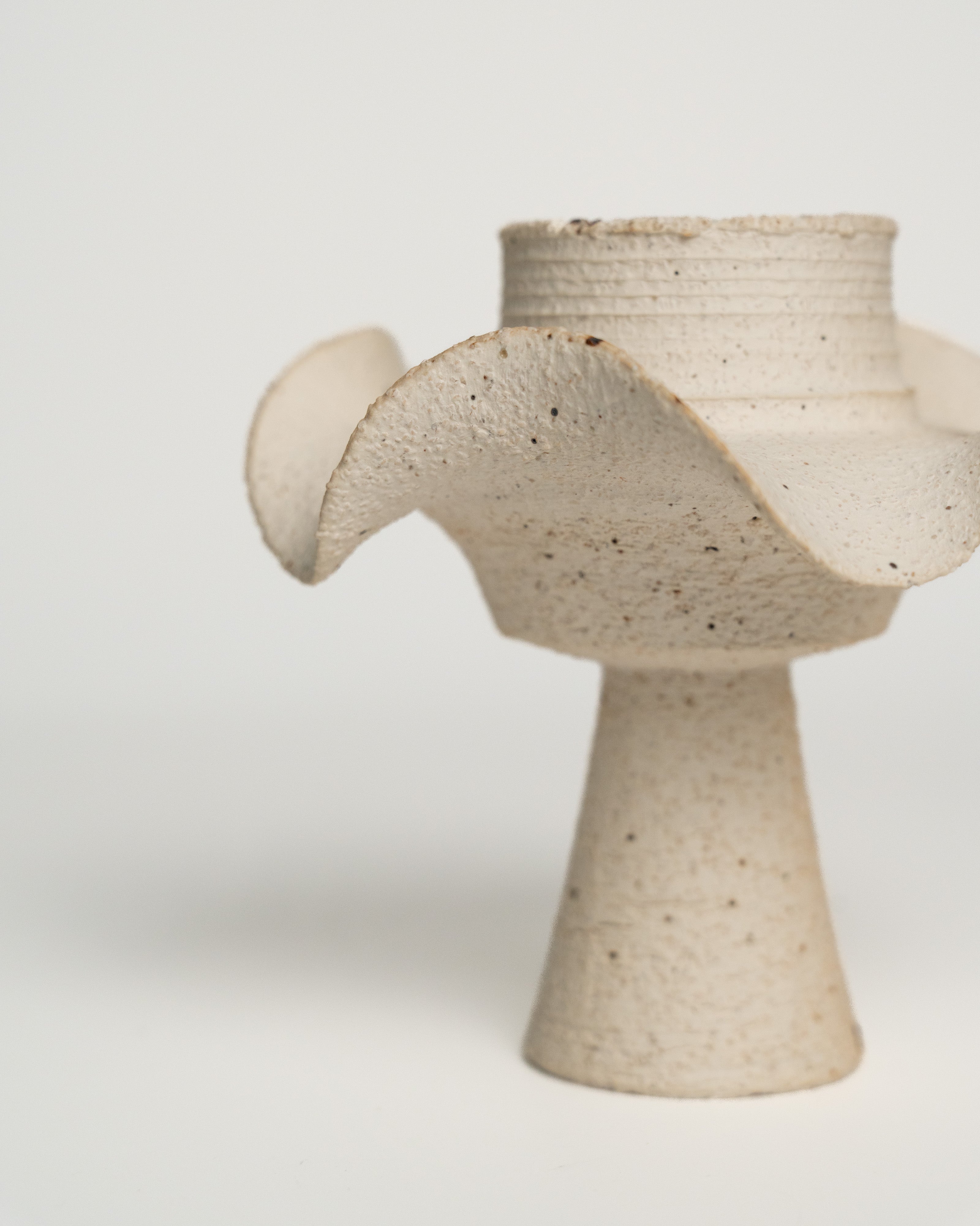 Ivory Bloom Petal Candle Holder