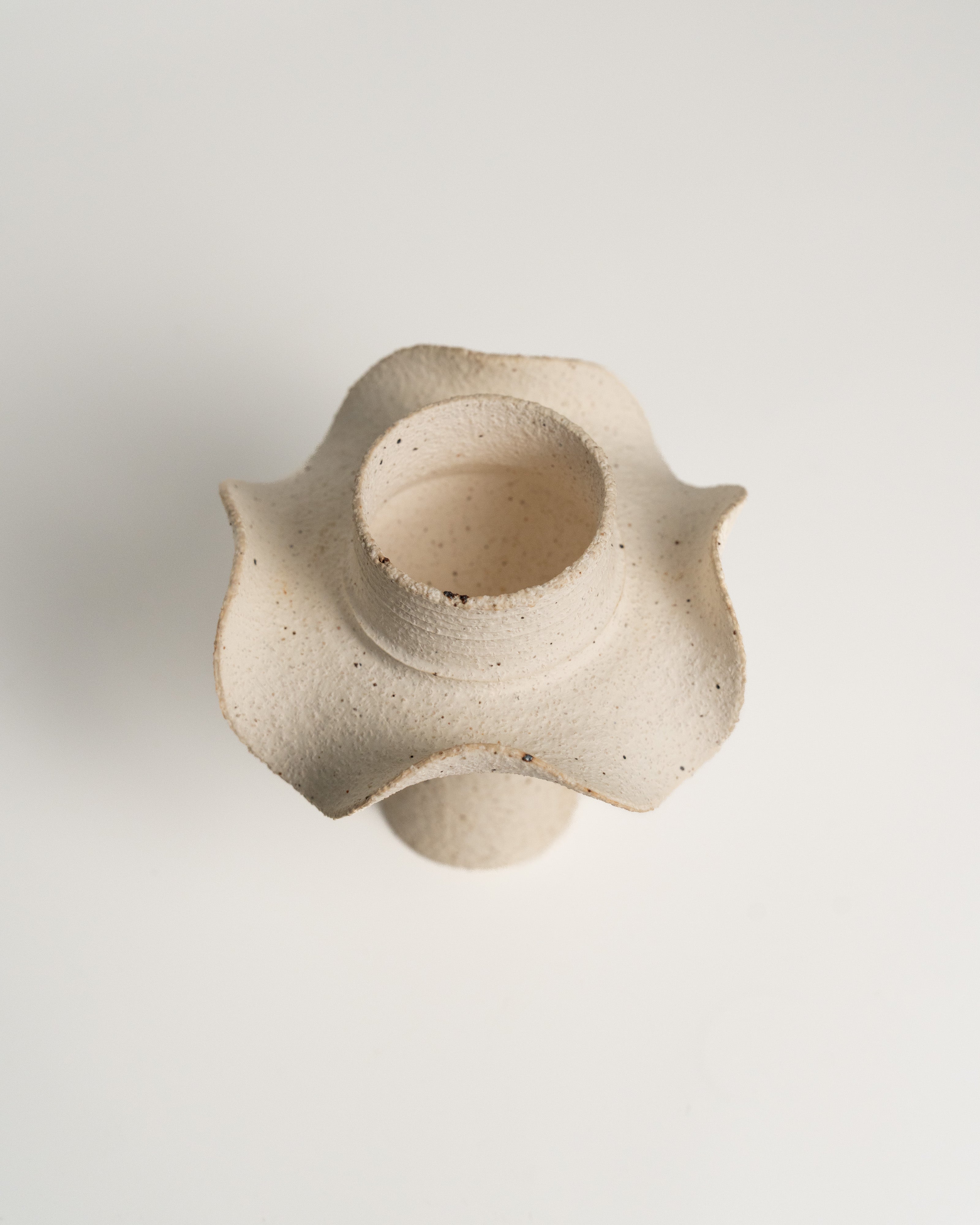 Ivory Bloom Petal Candle Holder