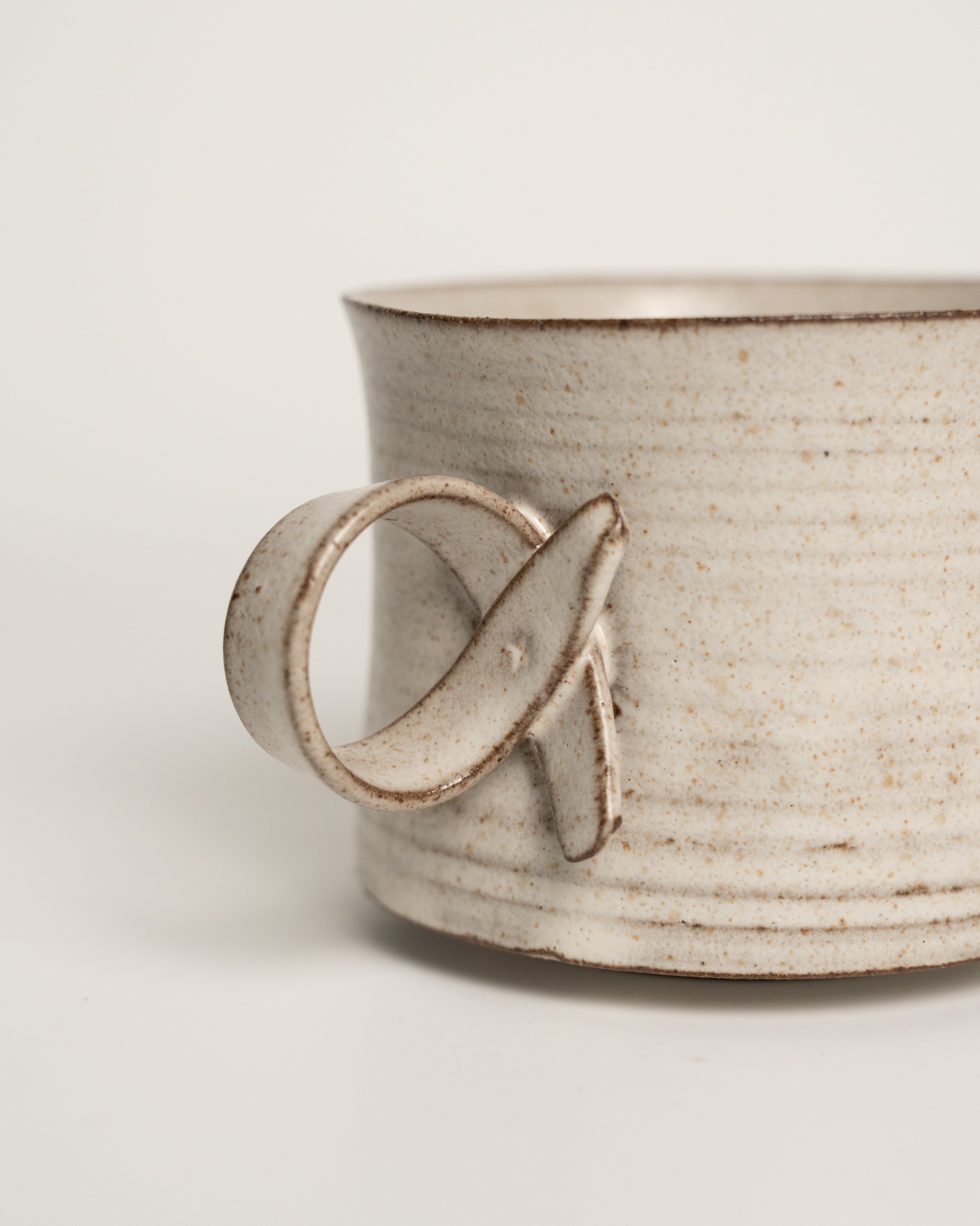 Lunar Sand Knotted Loop Mug