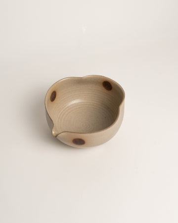 Fawn Dot Waved Matcha Bowl