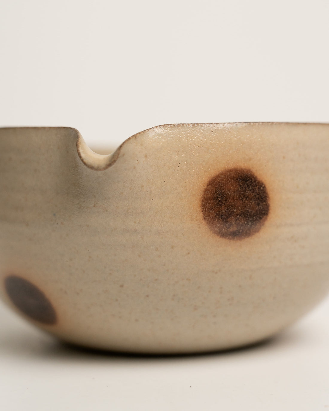 Fawn Dot Waved Matcha Bowl