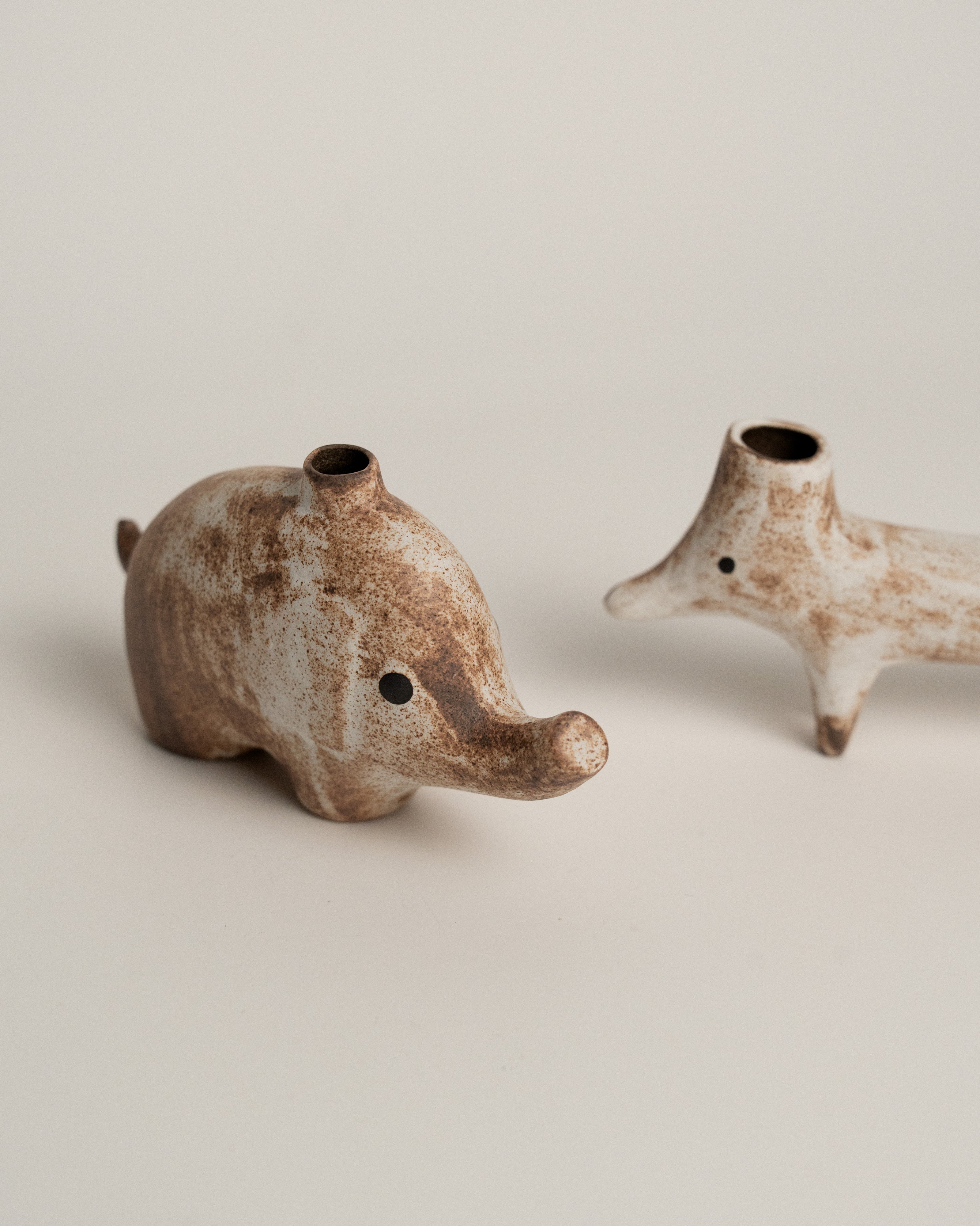 Clay Creature Mini Vase — Elephant
