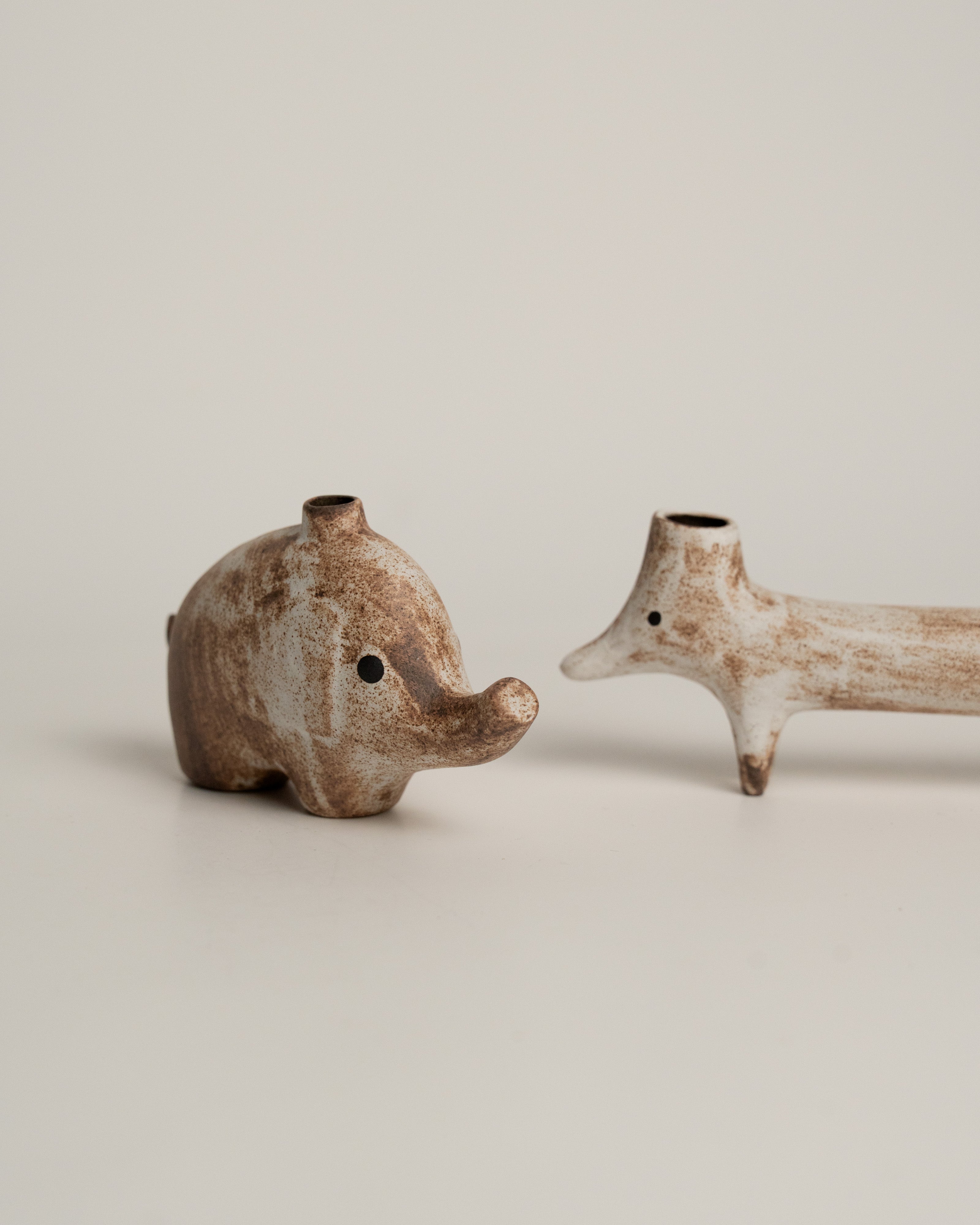 Clay Creature Mini Vase — Elephant