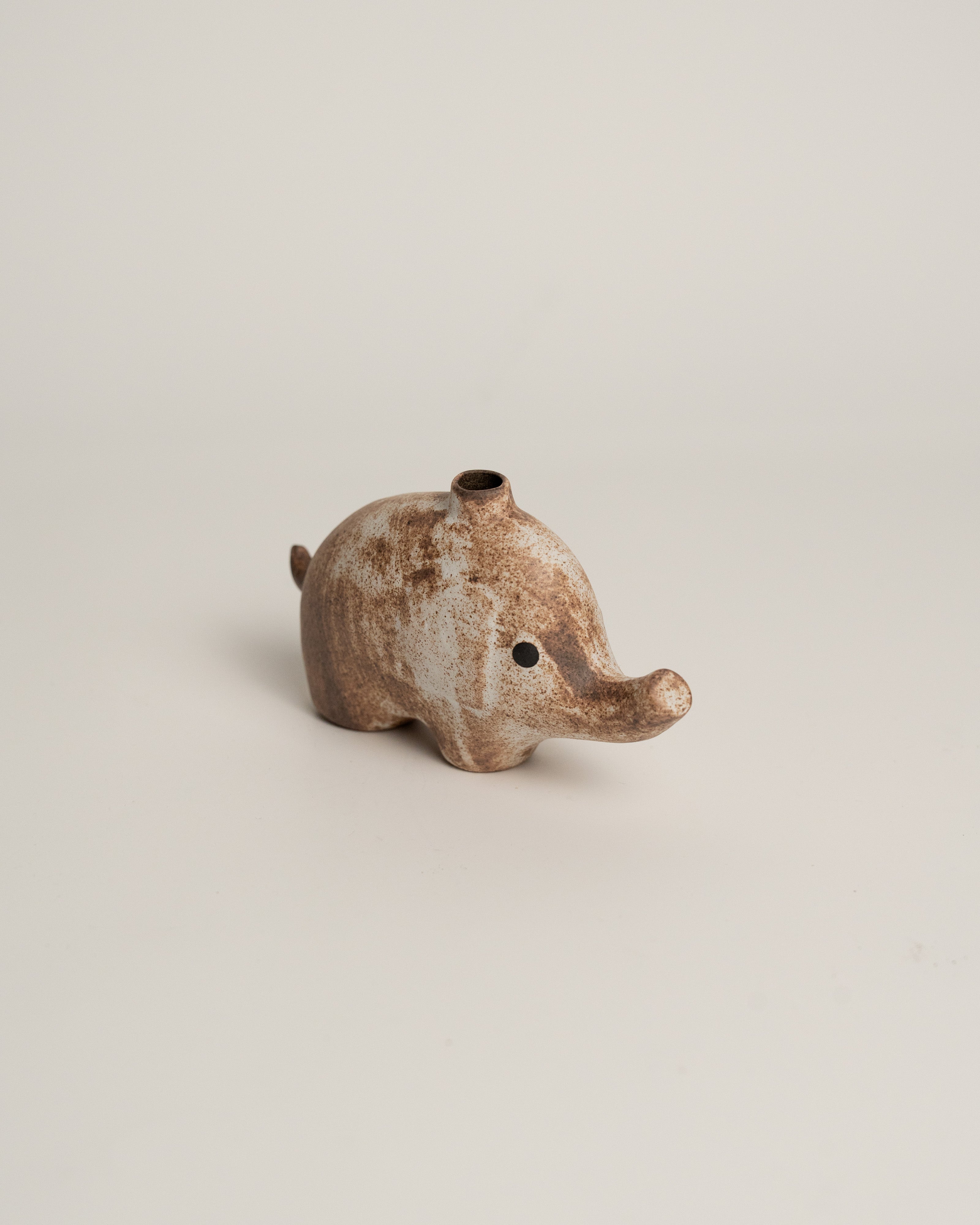 Clay Creature Mini Vase — Elephant