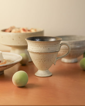 Handmade Ceramic Mug –  Textured Pottery Cup