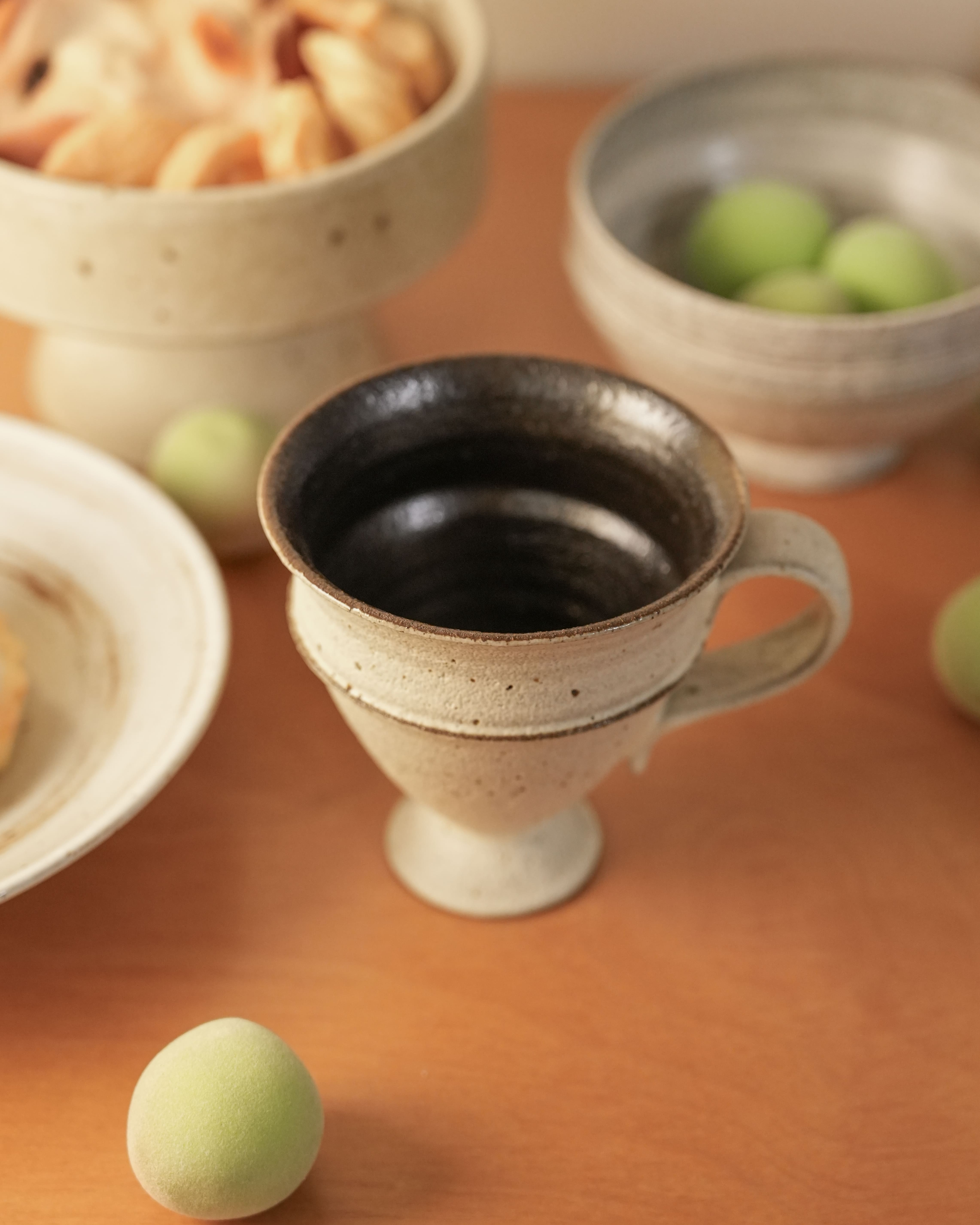 Handmade Ceramic Mug –  Textured Pottery Cup