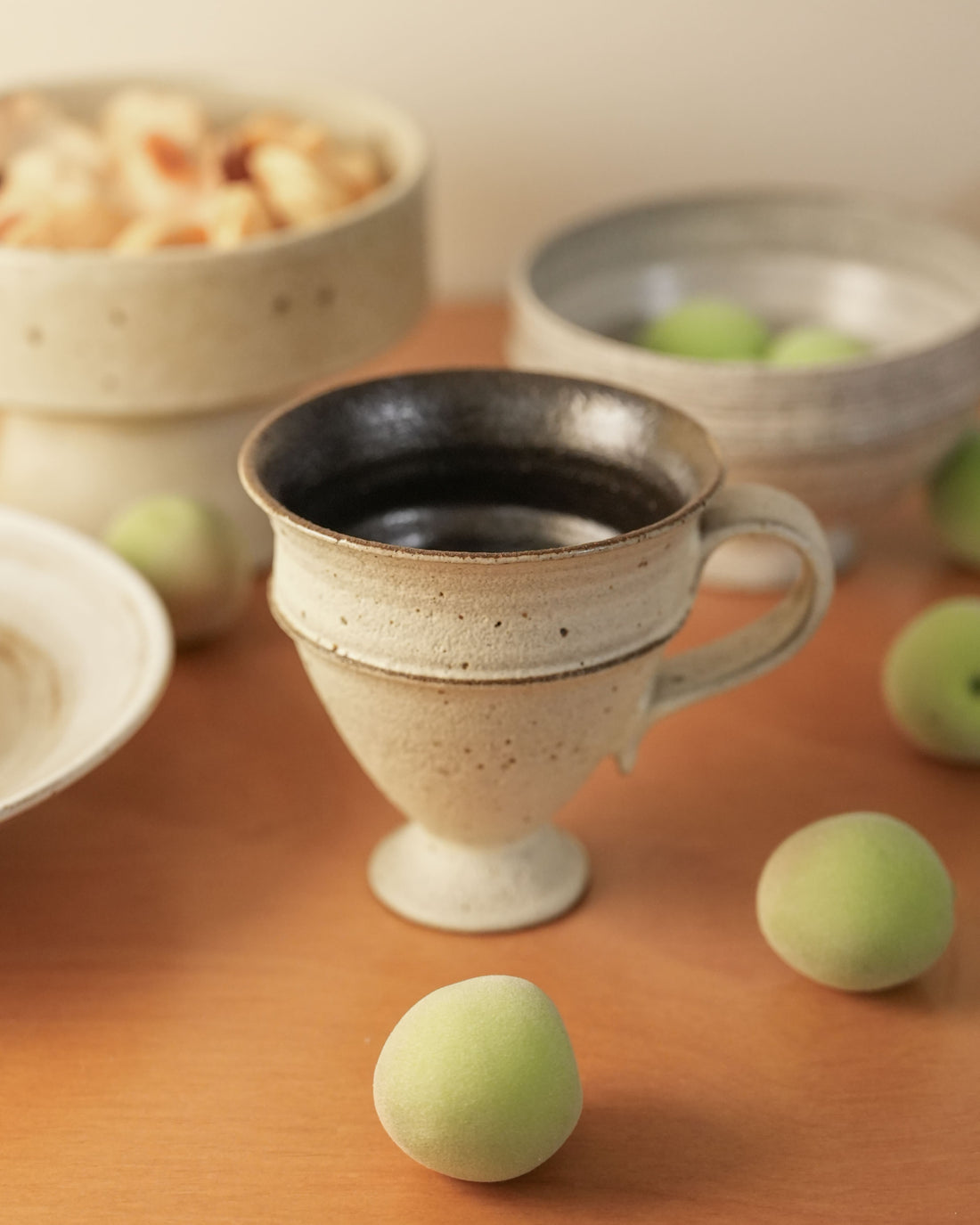 Handmade Ceramic Mug –  Textured Pottery Cup