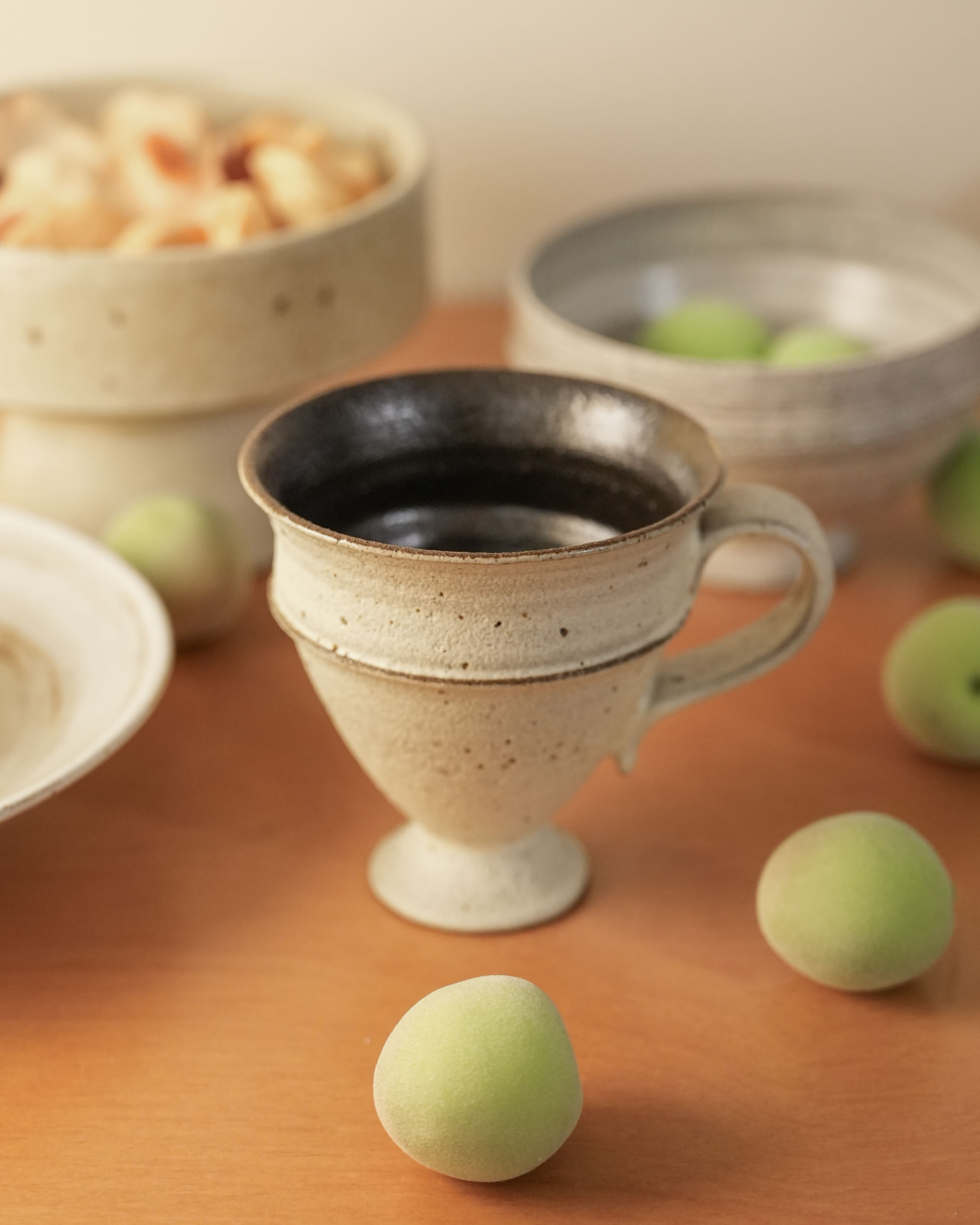 Handmade Ceramic Mug –  Textured Pottery Cup