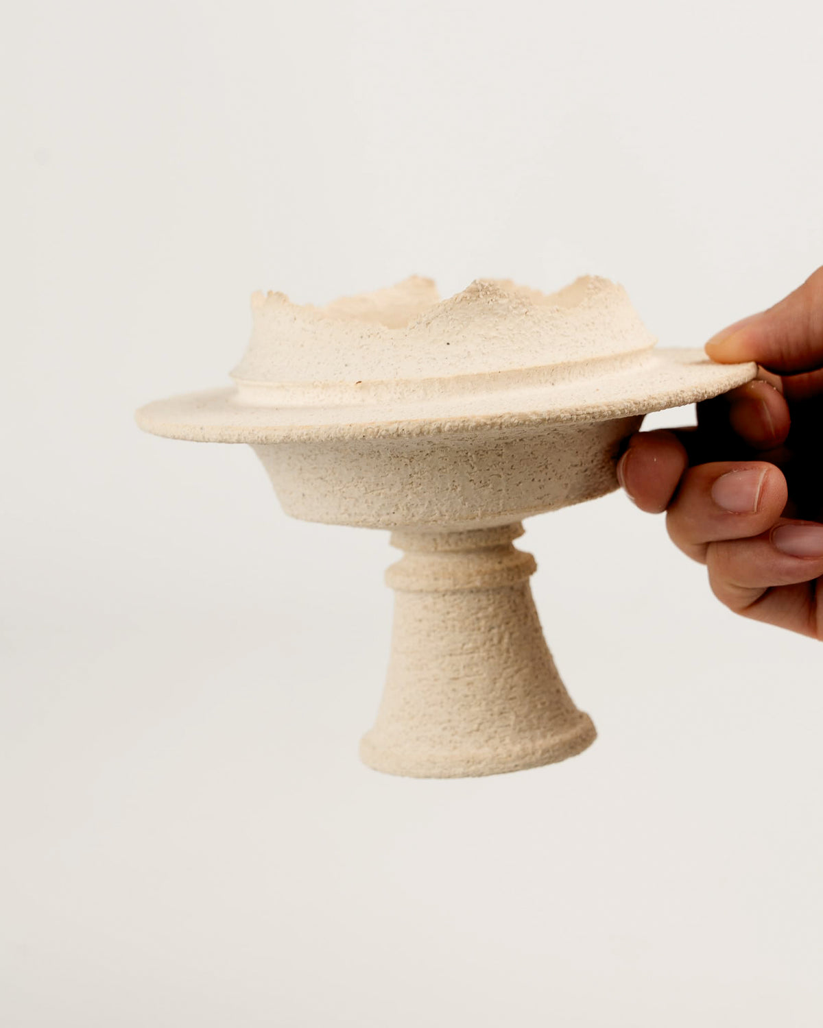 Ivory Bloom Planet Candle Holder