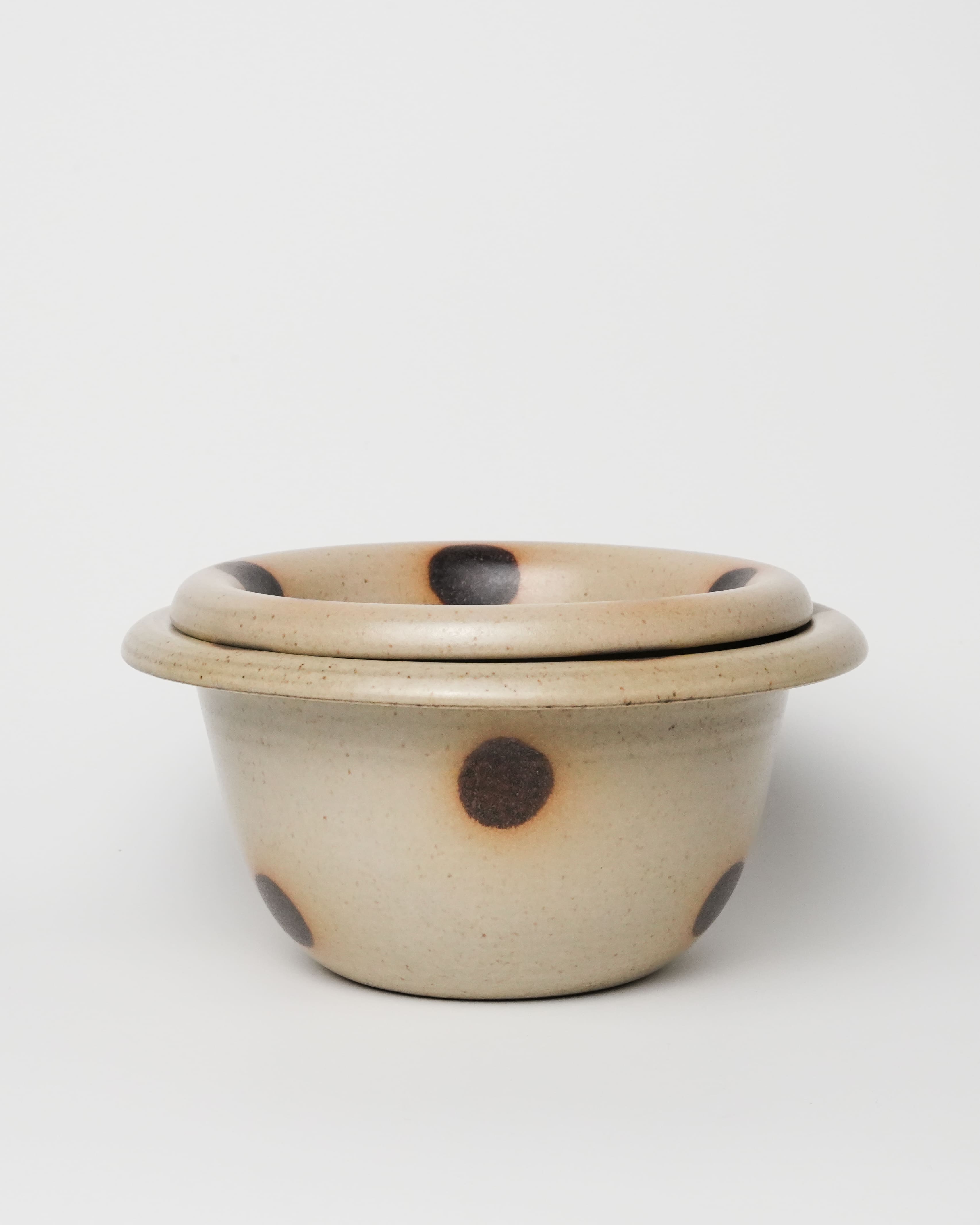 Fawn Dot Rounded Rim Bowl