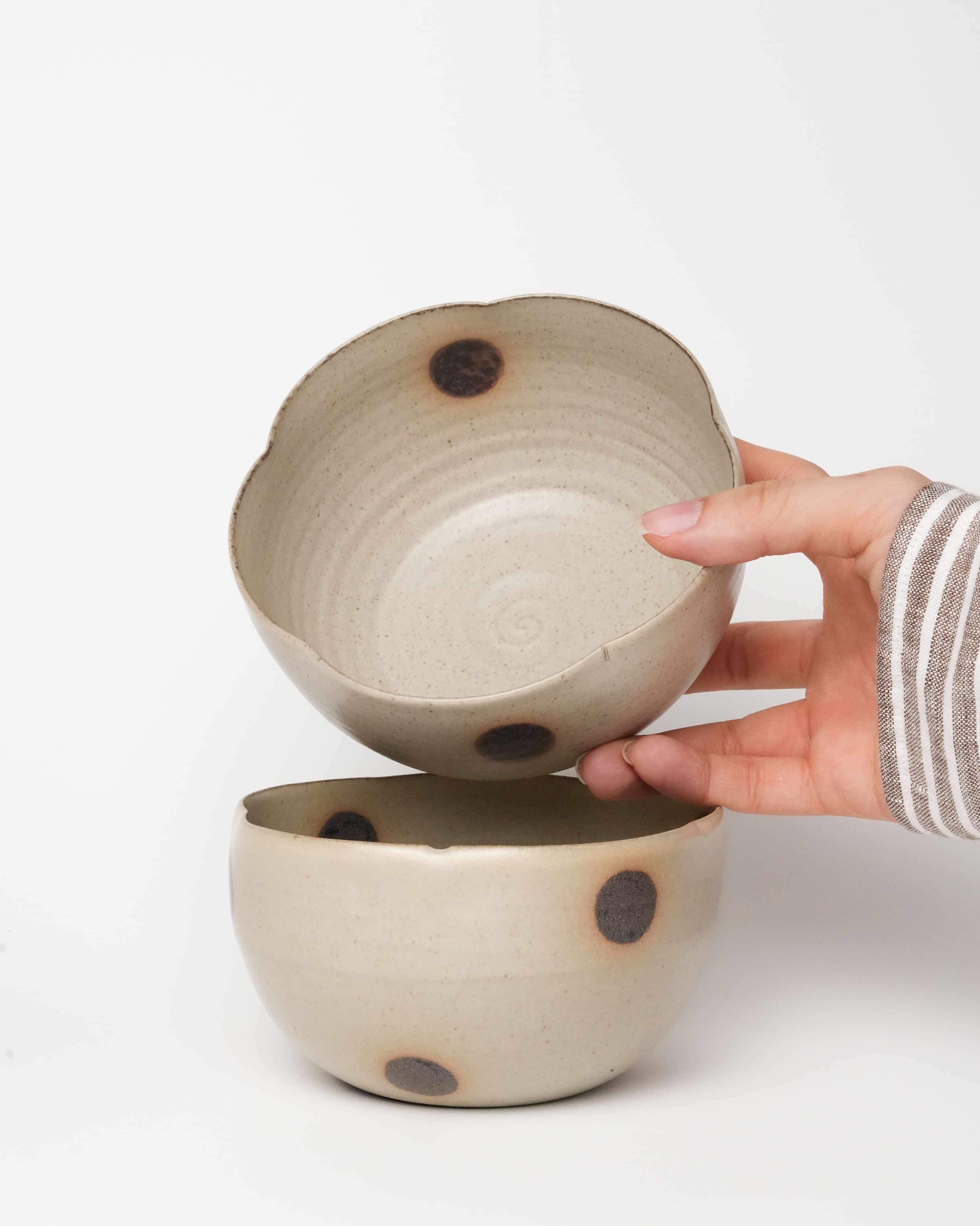 Fawn Dot Petal Bowl