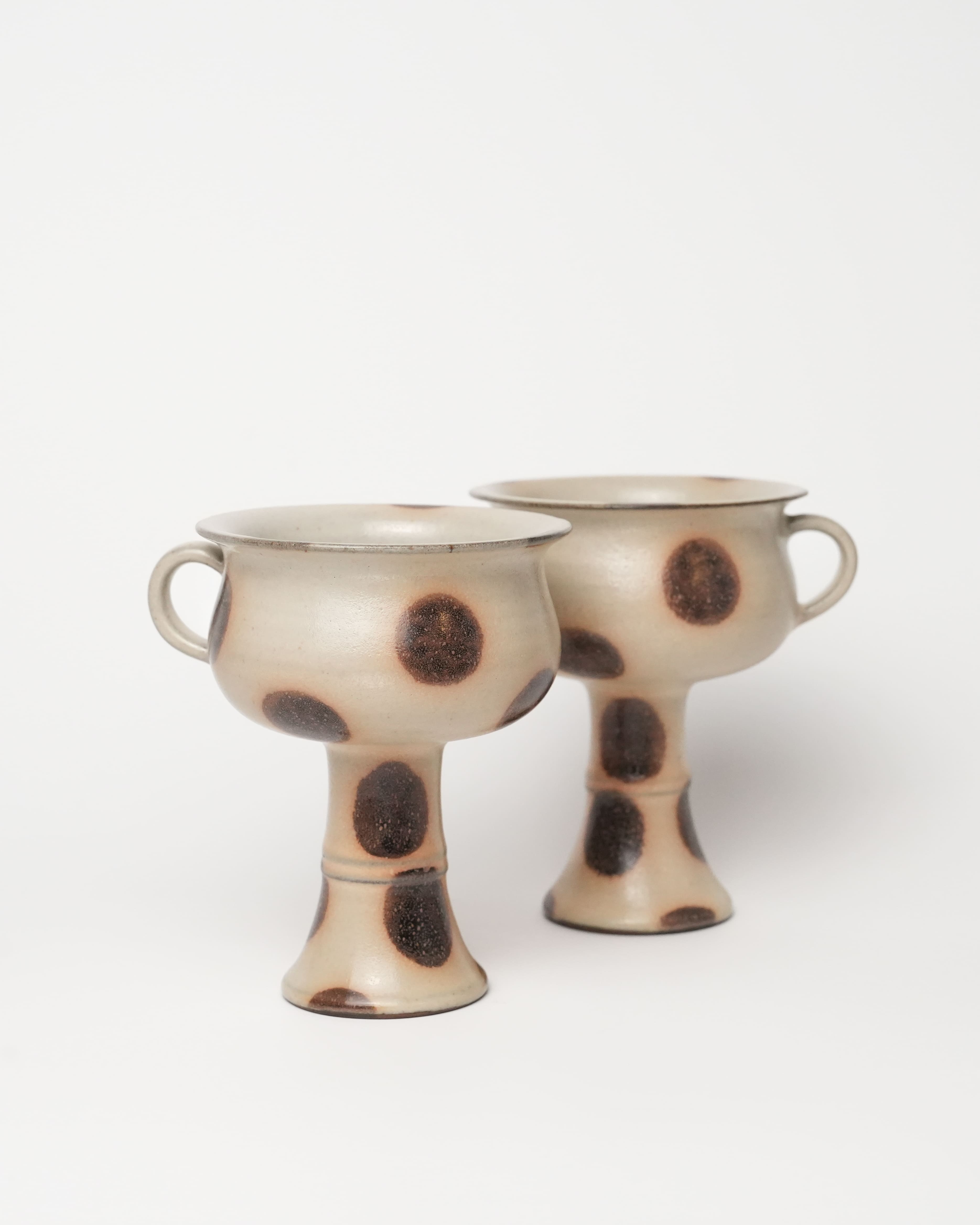 Fawn Dot Pedestal Candle Holder