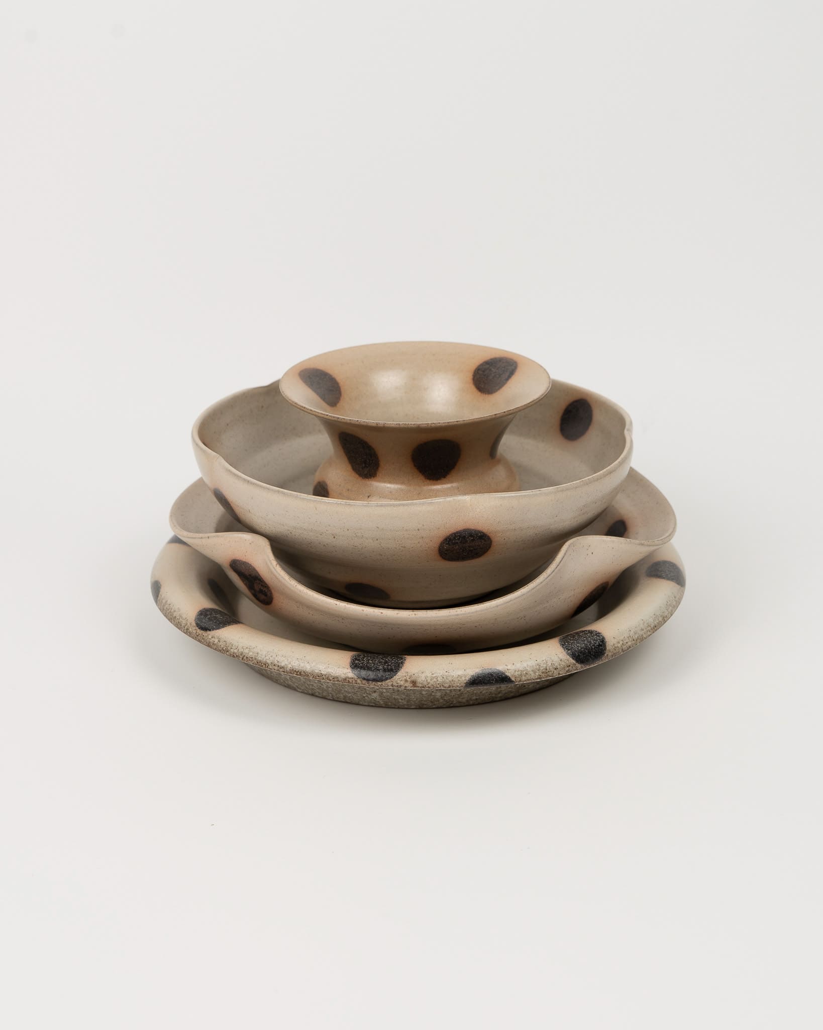 Fawn Dot Petal Bowl