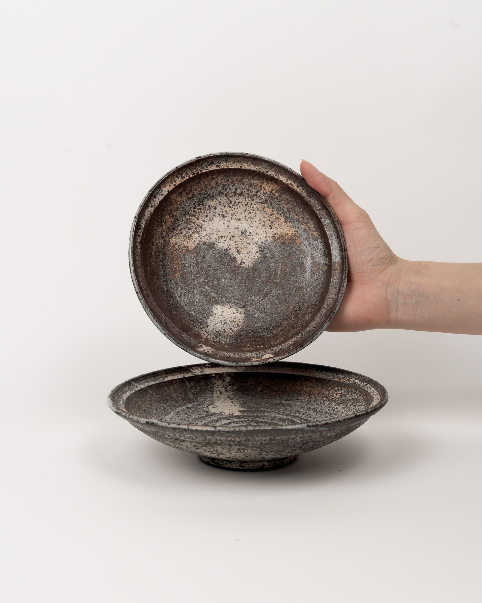 Umber Frost Rim Plate