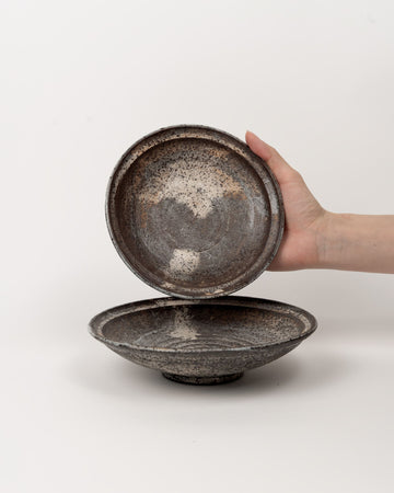 Umber Frost Rim Plate