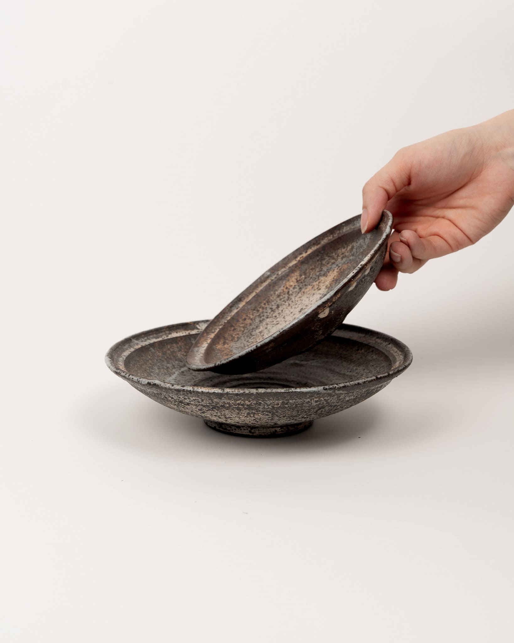 Umber Frost Rim Plate