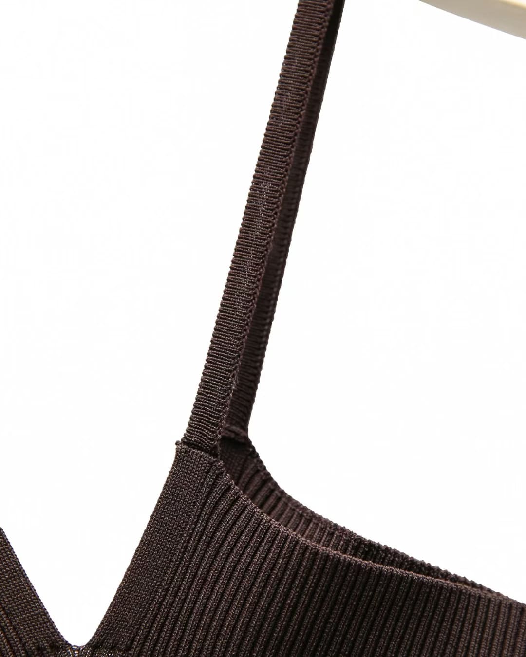 Paper Moon-Casual Brown Knit Tank Top – Minimalist Summer Cami