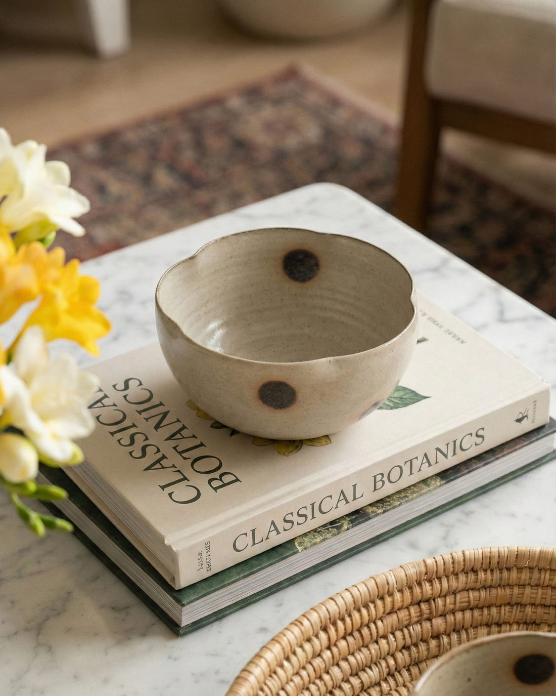 Fawn Dot Petal Bowl