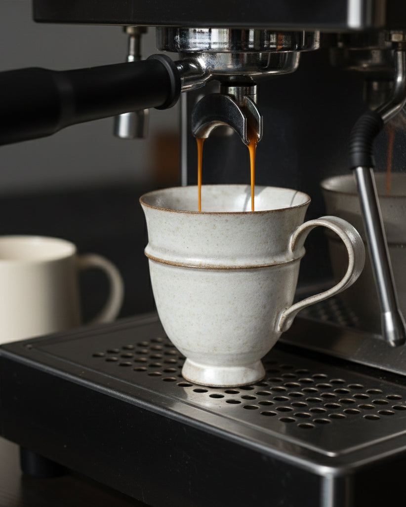 Lunar Sand Footed Café Mug