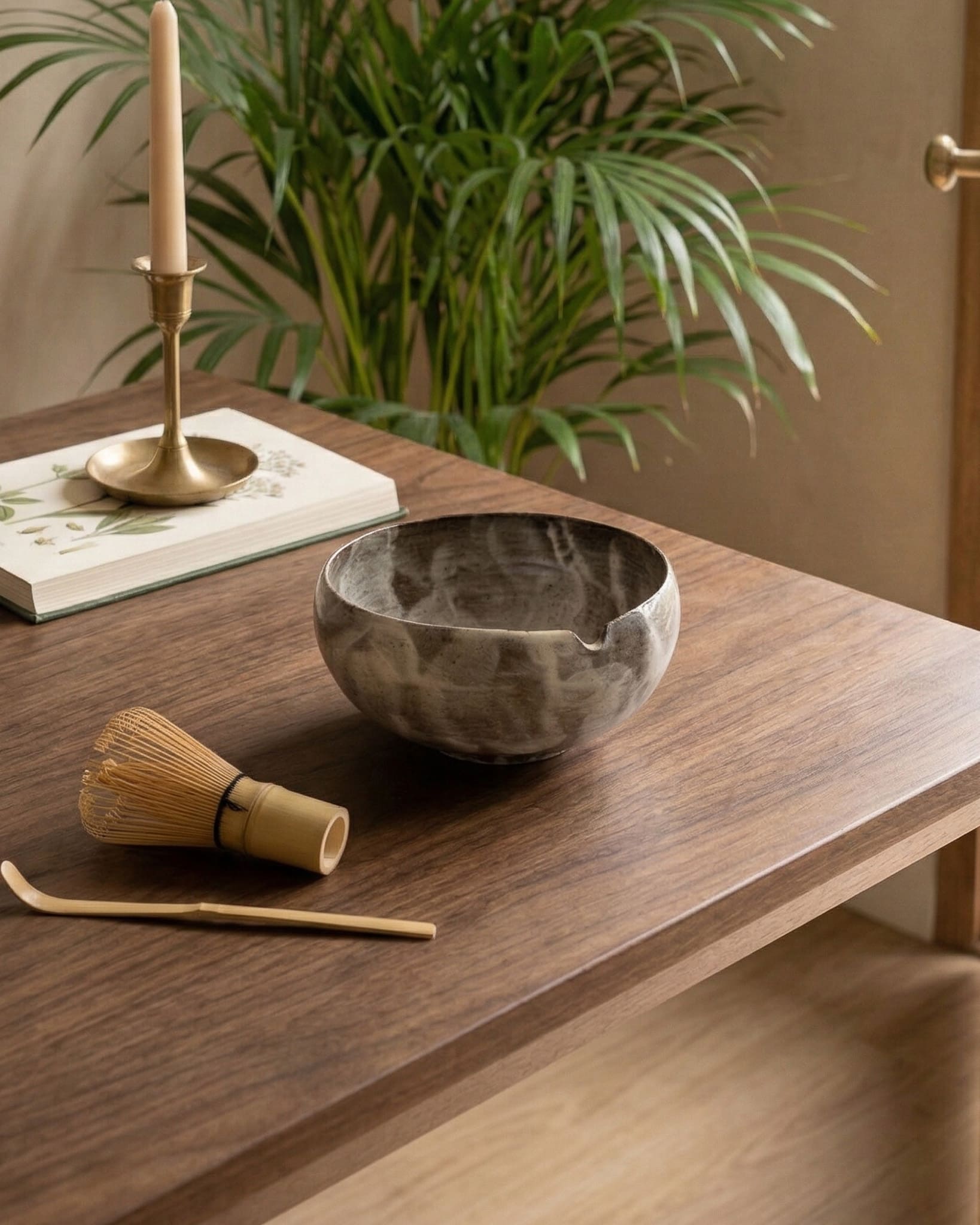 Mist Veil Matcha Bowl