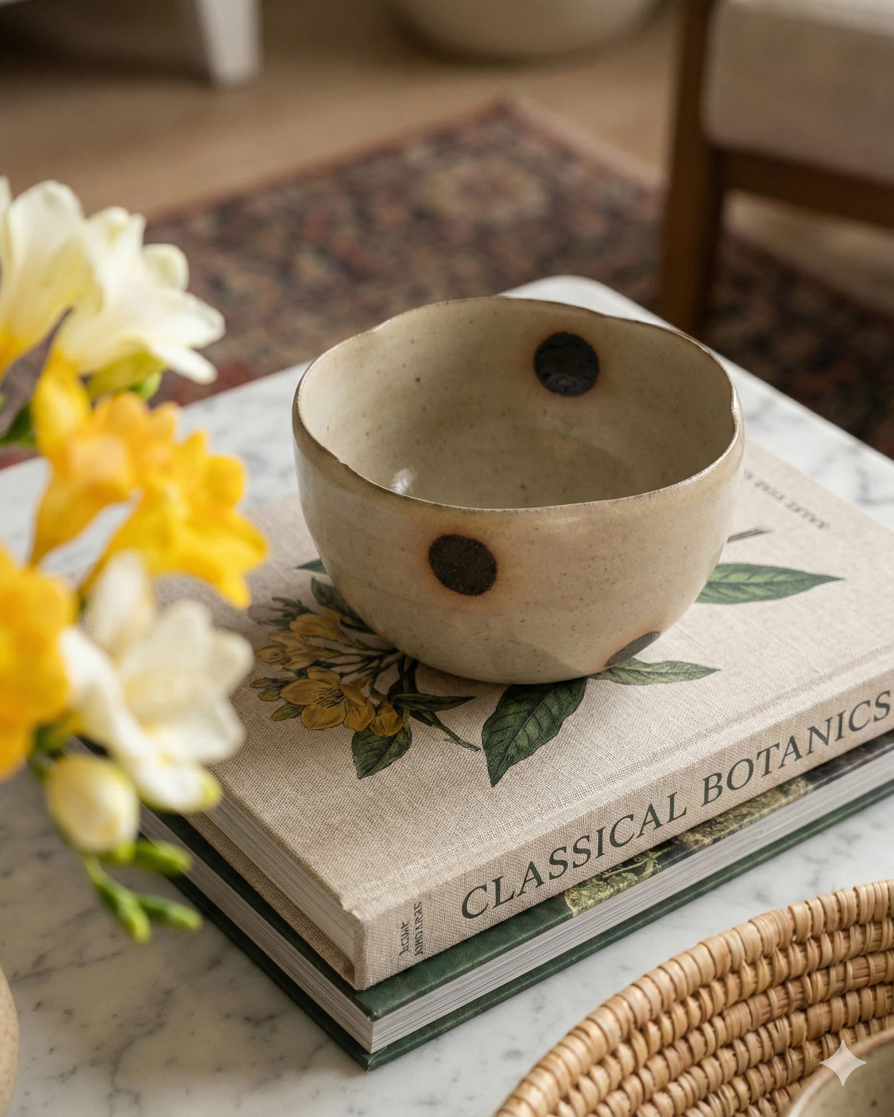 Fawn Dot Petal Bowl