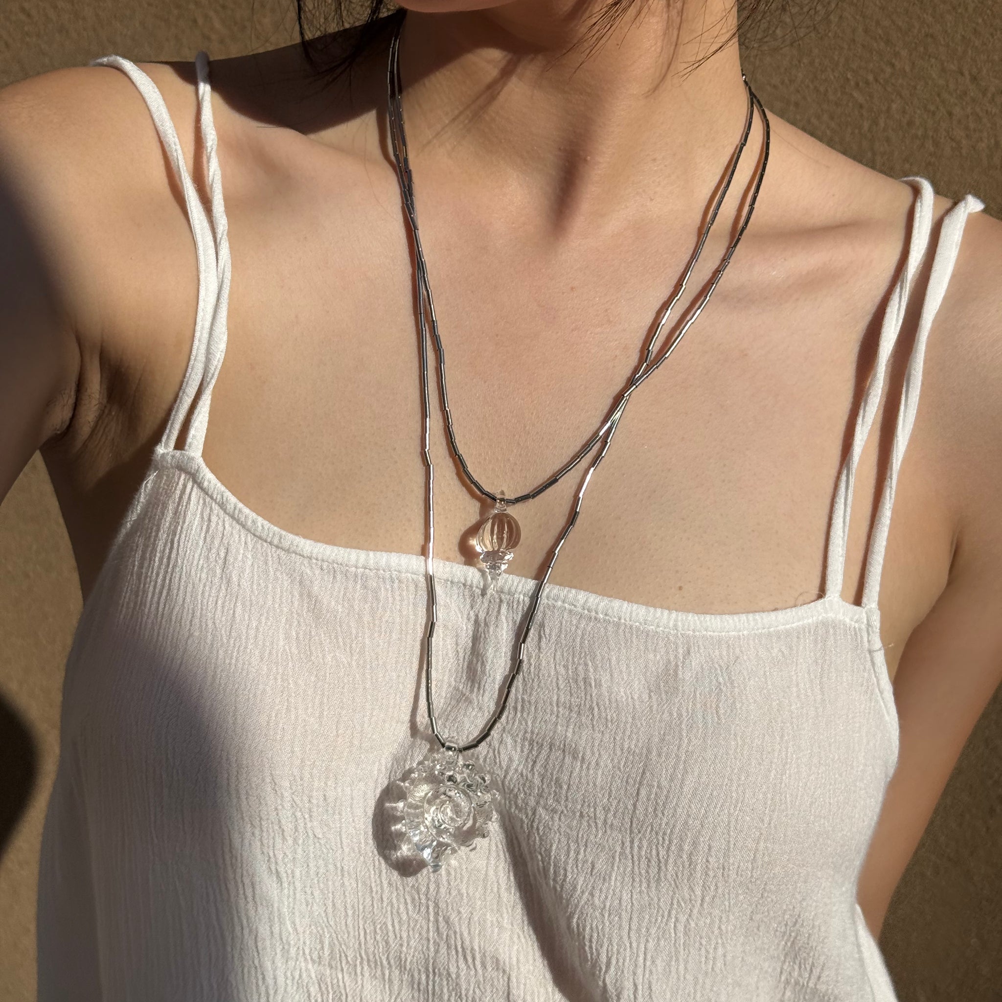 Pendant Necklace: Urban Elegance, Sunlit Sparkle