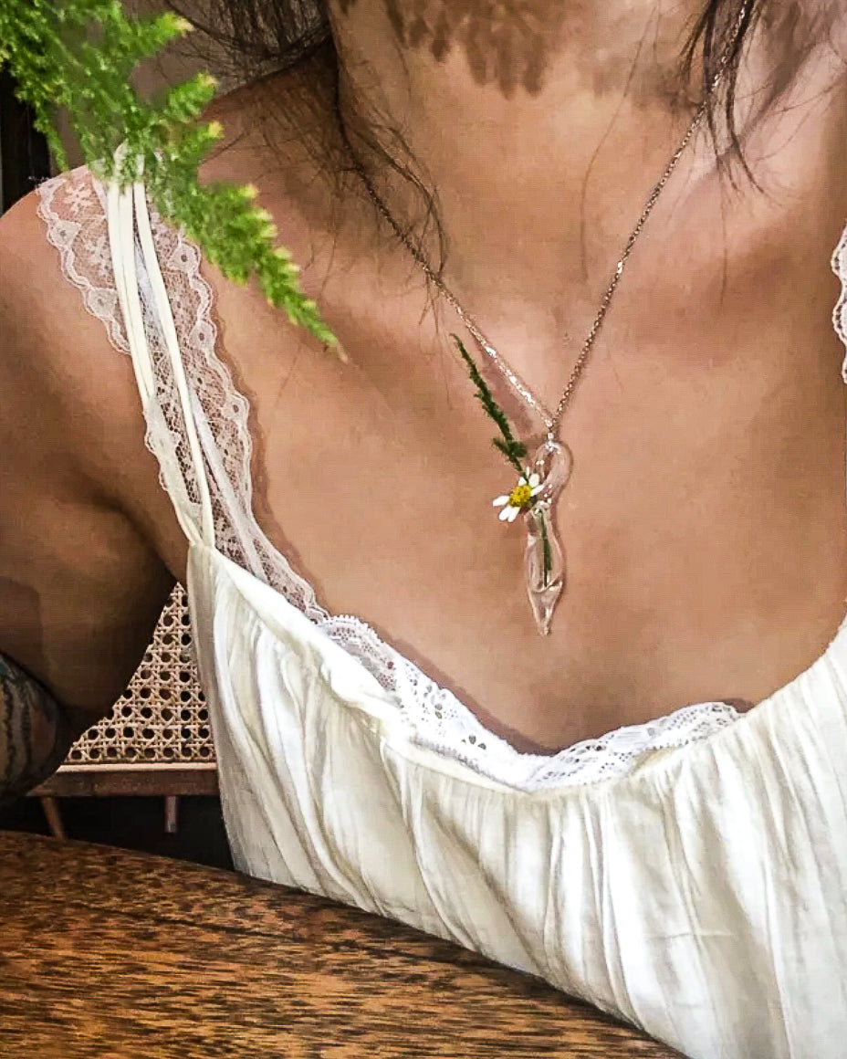 Glass Vase Necklace