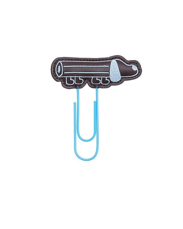 Animal Embroidery Leather Bookmark