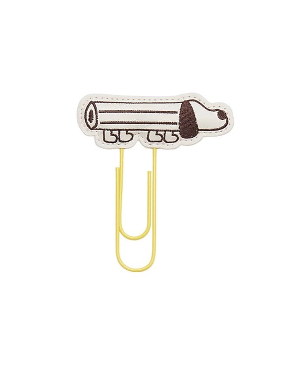 Animal Embroidery Leather Bookmark