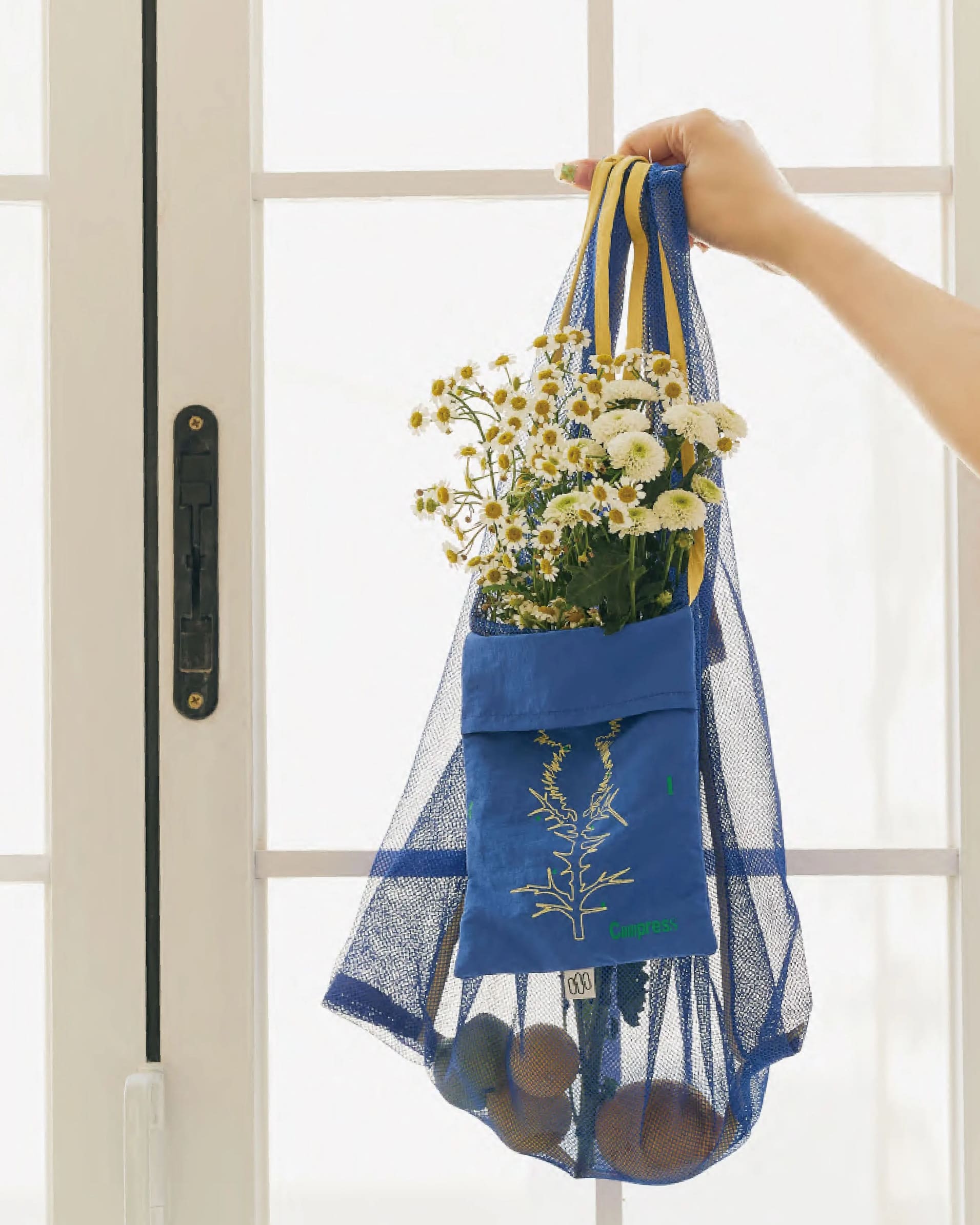 Mesh Polyester Shopping Tote – Large Capacity Net Bag