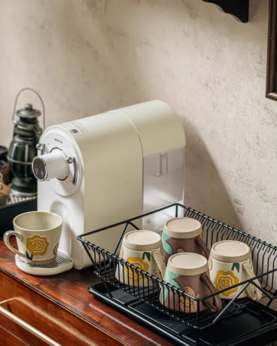 Vintage Hand-Painted Ceramic Mug – Floral Pottery Coffee Cup